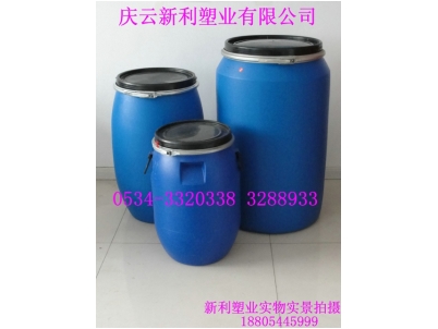 200升包箍塑料桶|200升大口塑料桶|200升法兰塑料桶.