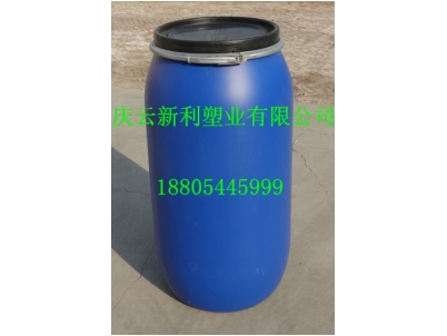 160升塑料桶，160L大蓝桶庆云新利塑业生产.